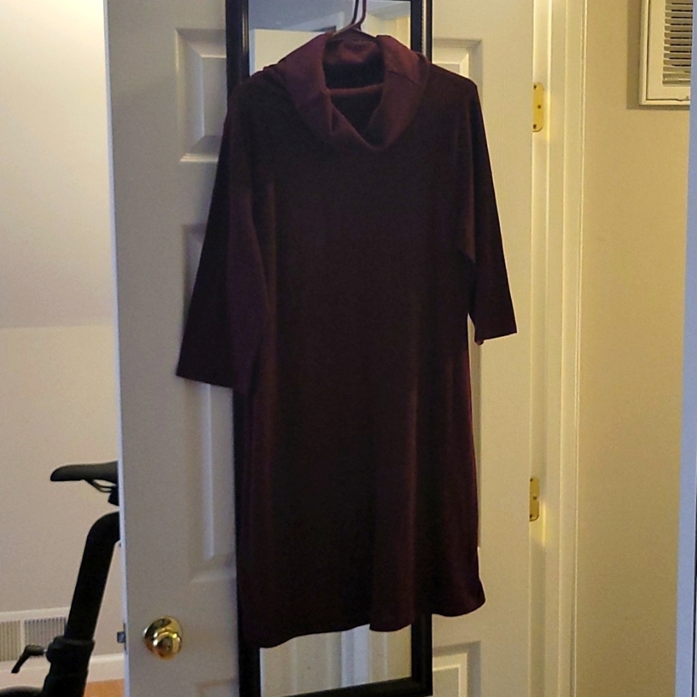 Cowl Neck Sweater Dress